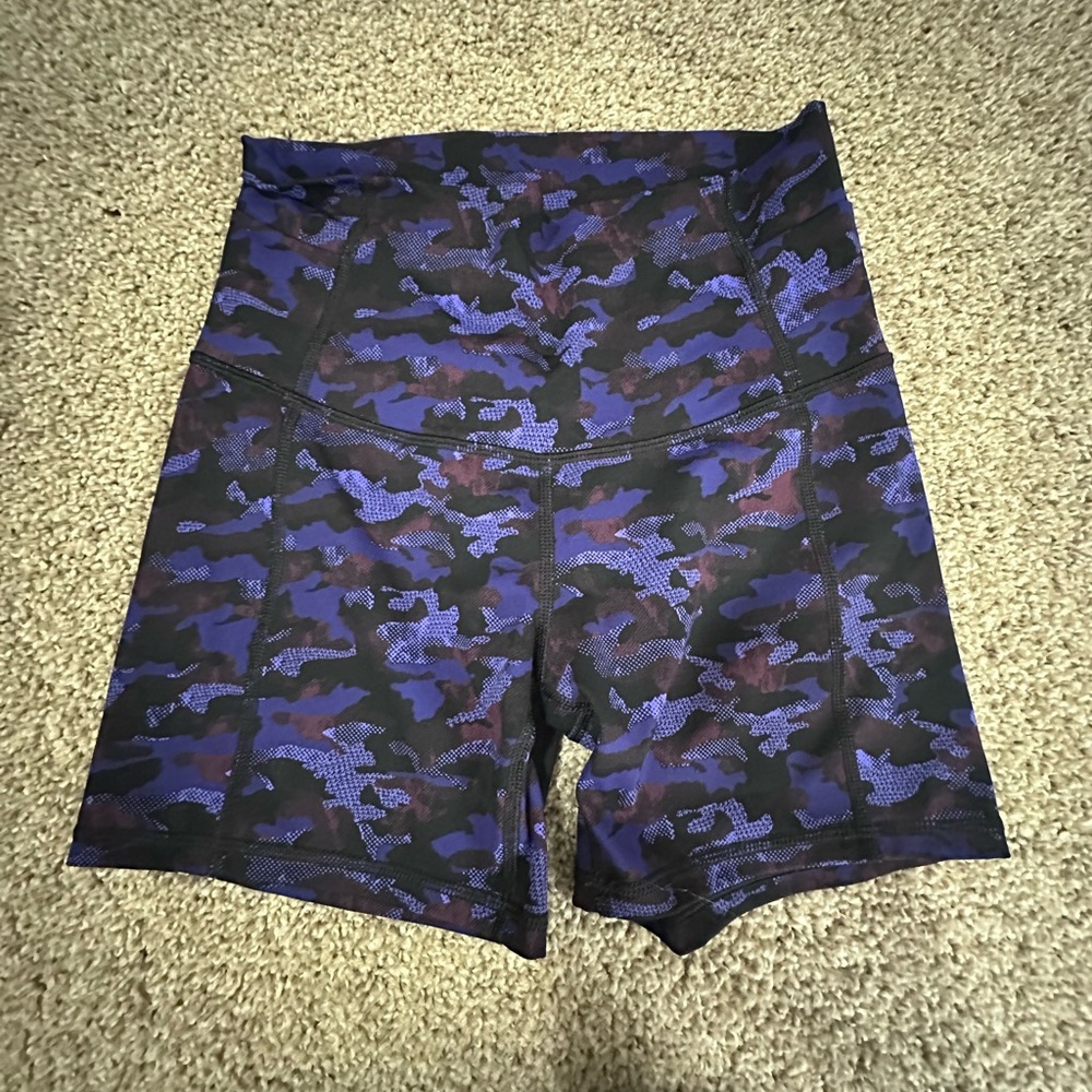 lululemon athletica Purple Camo Athletic Shorts